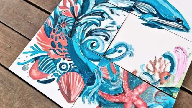 Puzzle painting